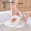 Kitchen Transparent Storage Turntable 12'' and 9'' 2 Pcs Round PET Clear Rotating Turntable Organizing and Storage Boxes for Cabinets Pantry Refriger