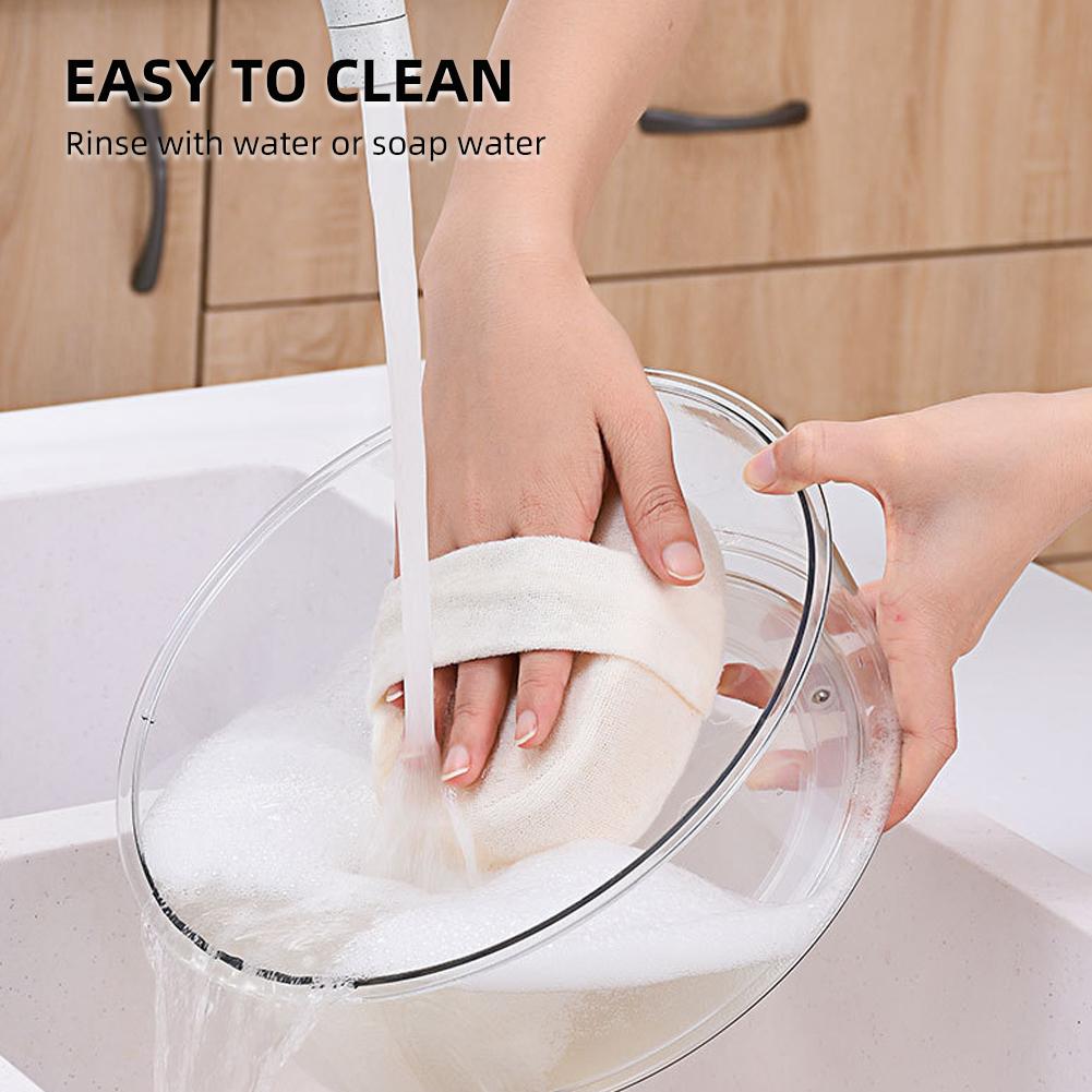 Kitchen Transparent Storage Turntable 12'' and 9'' 2 Pcs Round PET Clear Rotating Turntable Organizing and Storage Boxes for Cabinets Pantry Refriger
