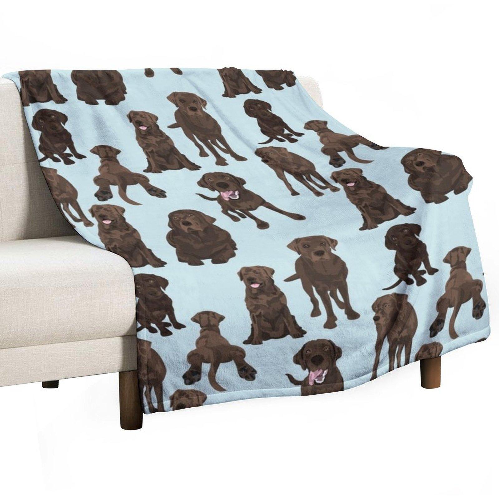

Chocolate Lab Throw Blanket Extra Large Throw Soft Plush Plaid Fashion Sofas sofa bed Blankets 30x40in