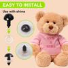 1000 Pcs Safety Eyes and Noses for Crochet and Plush Animal Making Assorted Sizes Plastic Amigurumi Eyes with Washers for Doll Stuffed Toy Crafts
