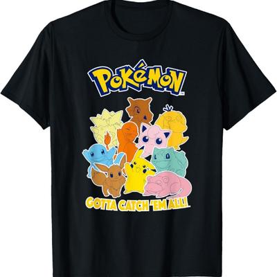 Pokémon Gruppenfoto Gotta Catch 'Em All Süßes Poster T-Shirt