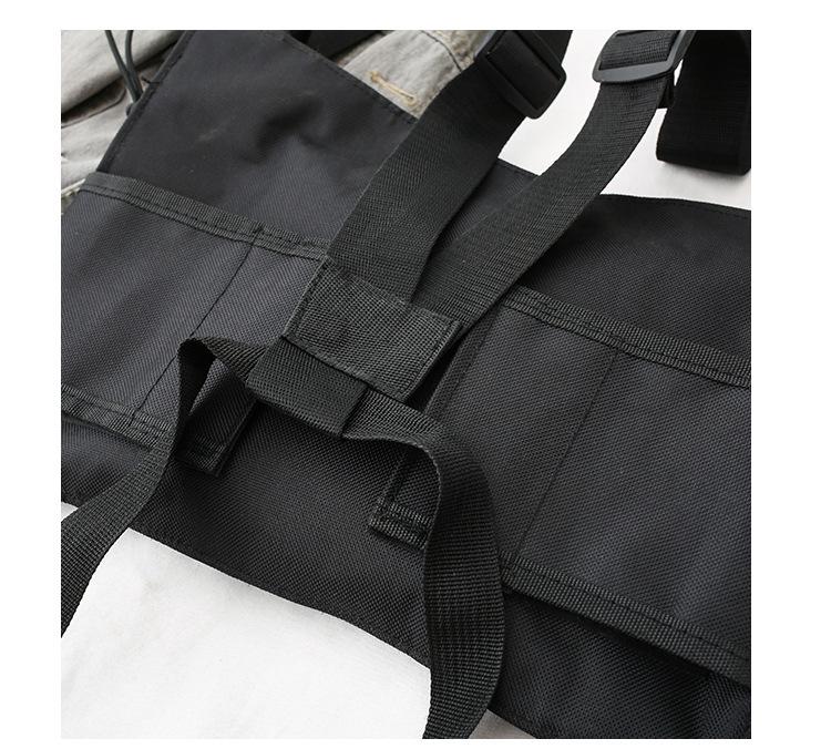 Hong Kong Taktyczna Torba na Klatkę Piersiową Hip-Hop: Funkcjonalna kamizelka unisex i plecak biodrowy