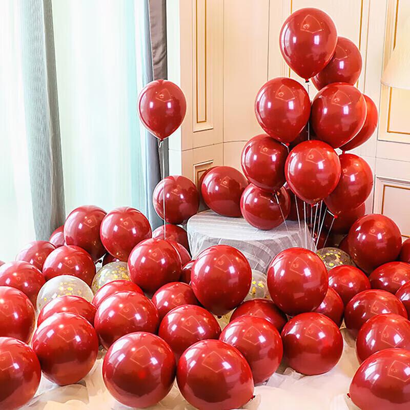Ruby Red Celebration Balloons Set