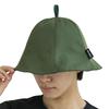 Sauna Hat Insulated Fleece Lining Washable Foldable Deep Fit Hot Springs Lightweight Stylish Gear Item Convenient Khaki
