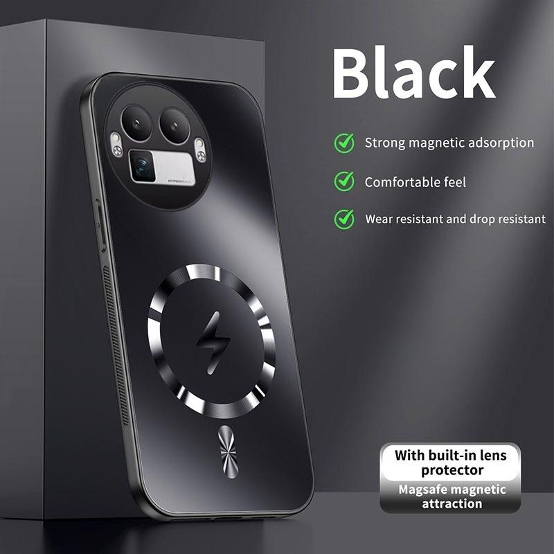 For Realme GT8 Case Integrated Magnetic Light-absorbing Fashion Ice Image Frosted Surface Shock Absorption Box