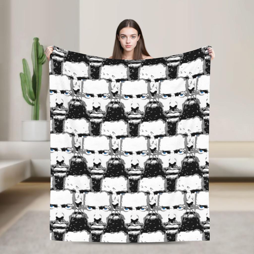 Dr Gregory House Flannel Blankets Winter Super Warm Throw Blanket for Kids Home Decor Pattern Bedspread Sofa Bed Cover