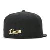 New Era 59FIFTY NPB Lions Black Size 7 Cap, 3/8