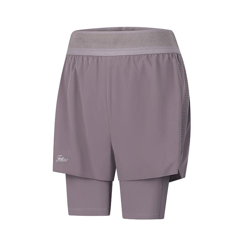 361 Quick-Dry Sports Shorts for Women, Summer Breathable Running Pants, Women s Faux Two-Piece Ice Silk Pants 4XL