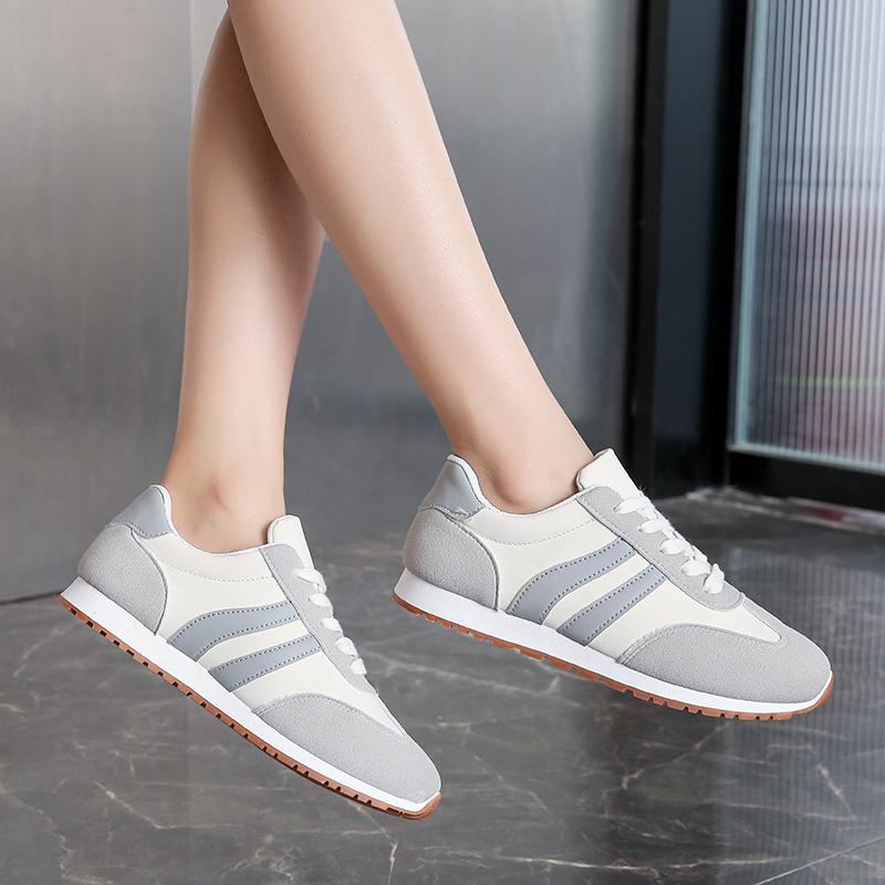 Summer New PU Breathable Mesh Designer Women's Lace-up Sneakers 2025 Classic Trend Non-slip Hot-selling Women's Vulcanized Shoes