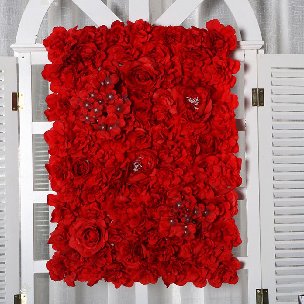 

Diy Silk Flower Wall Background Artificial Flower Wedding Party Christmas Baby Shower Decoration Decor Accessories