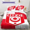 Hallescher FC Pattern Bedding,Quilt Set Quilt Cover Pillowcase Home Birthday Gift(1 * Duvet Cover + 2 * Pillowcase, Without Core)