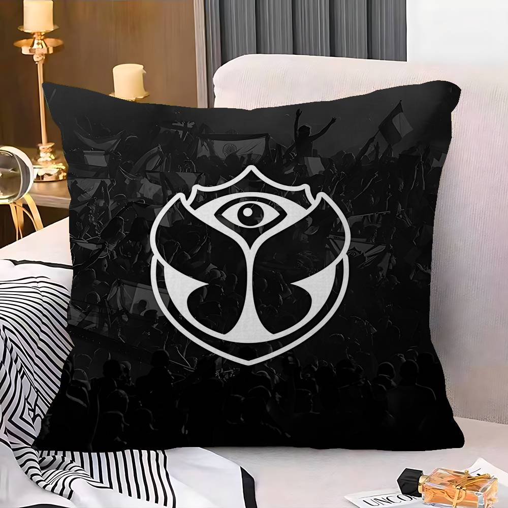 T-Tomorrowlands Music Logo Personalized Pillow Dust Cover Bedroom Kids Party Decoration Pillowcase Birthday Children Gift