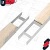 Kotarbau® H-Post Base For Embedding, Bracket, Galvanized Steel Anchor, 70 Mm, Set Of 2
