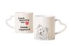 Finnish Lapphund, Finnish Lapponian Dog - Cup with a Dog, Adorable Cup with a Heart-shaped Handle, Universal Gift from the Brand