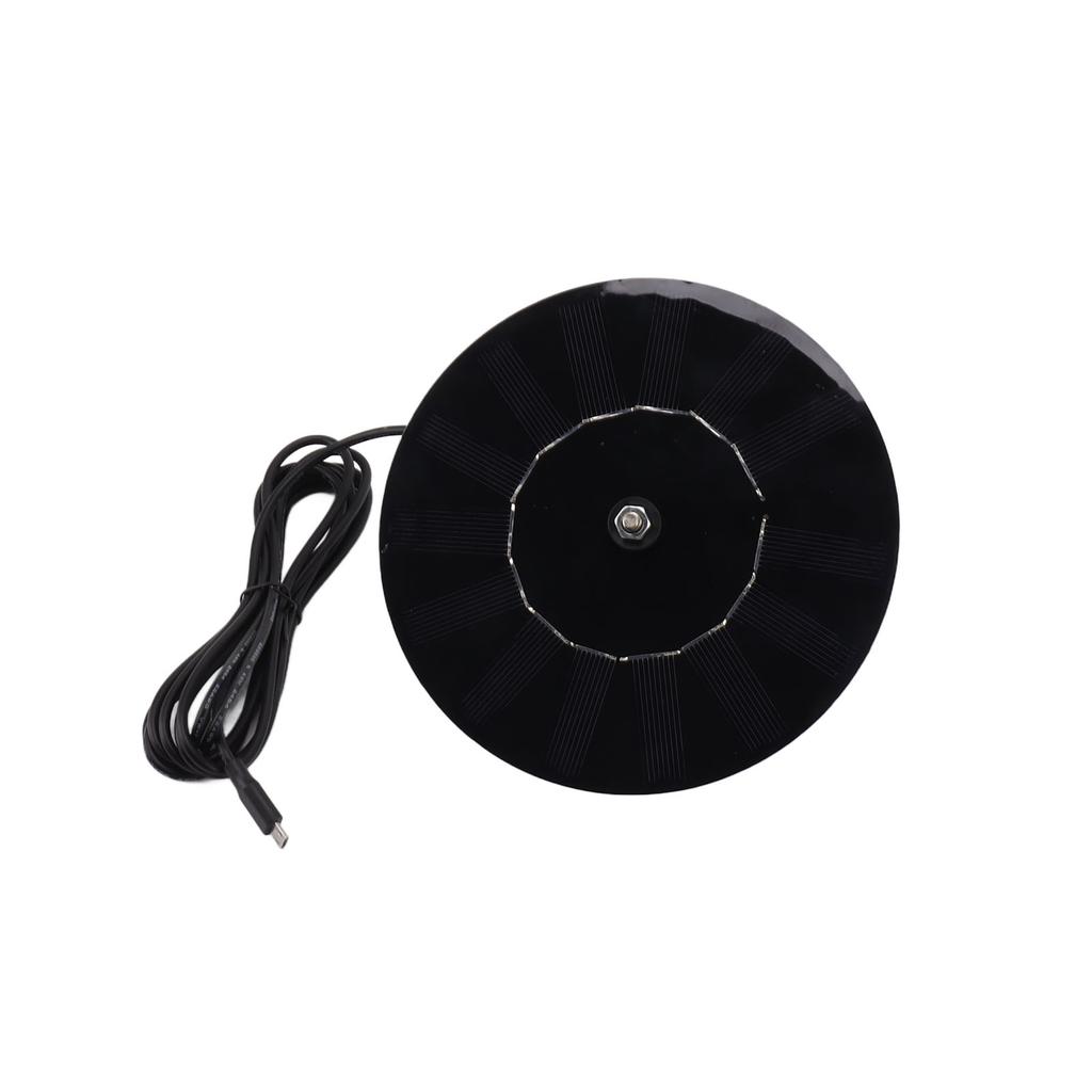 Solar Panel 10W 5V Efficient Conversion Waterproof Round Shape for Outdoor Security Camera LED Light