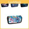Large Capacity Stitch Cartoon Pencil Case Stylish Two Layer School Supplies For Kids