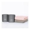 Growing Towel Feel Bath Towel Pair Set Comes In a Box Perfect As a Wedding Gift or Housewarming Gift Lotus (pink) X Moon Greige (brown) 60 X 120 Cm