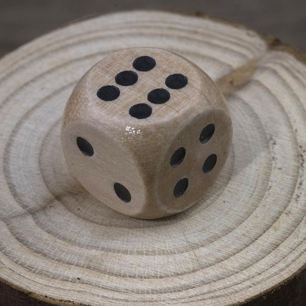 Wooden D6 Dice 6-sides Table Board Game Accessories Wood Dice Digital Game Dice