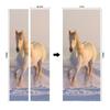 Meiji Creative Environmental Protection Stallion 3D Door Sticker Renovation Self-Adhesive Bedroom Wall Sticker Direct Sales Door Frame