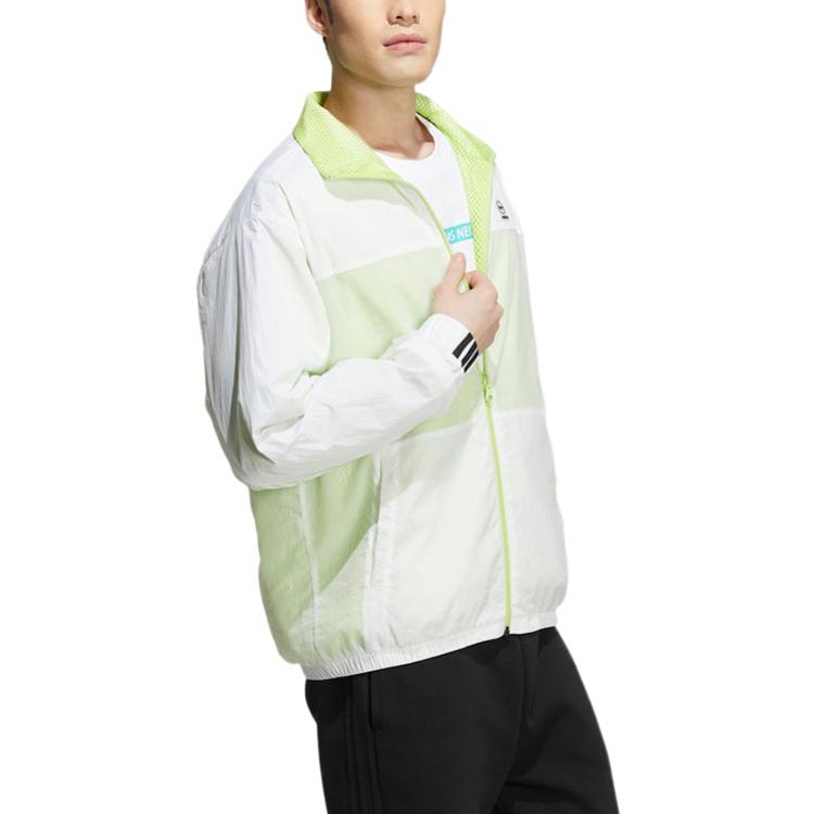 adidas Neo Stehkragen Colorblock Reißverschluss Jacke Herren Oberbekleidung HD4627