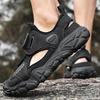 Fashion Men's Breathable Mesh Shoes Classic Travel Hiking Shoes Summer Outdoor Walking Sneakers Anti-collision Toe Male Treking Footwear