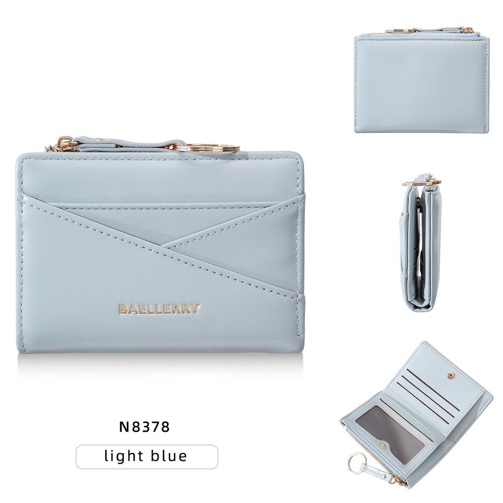 Women's Multi-Card Slot Holder: Anti-Magnetic Zipper Coin Purse, Portable Keychain Card Holder, and ID Storage Bag.