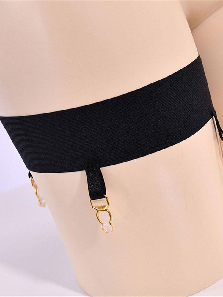 Sexy Damen Bein Geschirr Sexy Elastischer Strumpfhalter Gürtel Schwarz Hohe Taille Bandage Höschen Dessous Elastischer Body Strumpfhalter Zubehör One Size beige