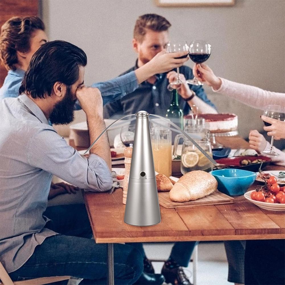 NEW Electric Outdoor Multifunctional Fly Repellent 360° Rotation Fan-type Food Protector Pest Drive Away Table Fan Accessories