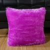 43x43cm Soft Long Plush Solid Color Sofa Winter Decoration Pillowcase Home Living Room Cushion Cover