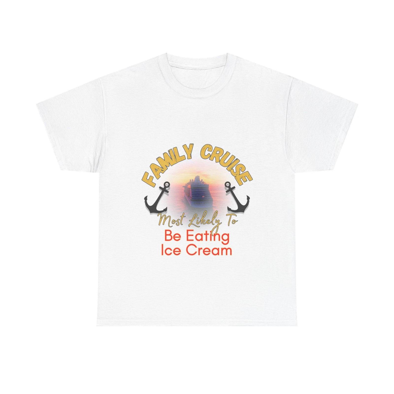 Cruise Crew Shirt Funny Ice Cream Eating Tee Vacation Cruise Ship T shirt S
