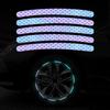 20PCS Car Wheel Stickers Reflective Night Safety Warning Tape Waterproof Scratch-Resistant Rim Decals for Cars Motorcycles Bicycles