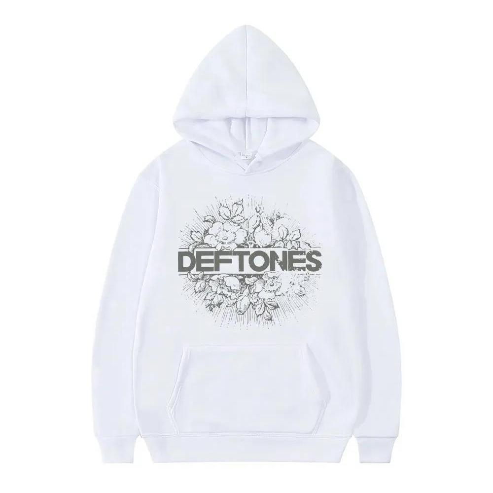 New Deftones Fashion Prevalent Print Hooded Women Plus Size Hoodies Retro Punk Sweatshirt  Personality Streetwear