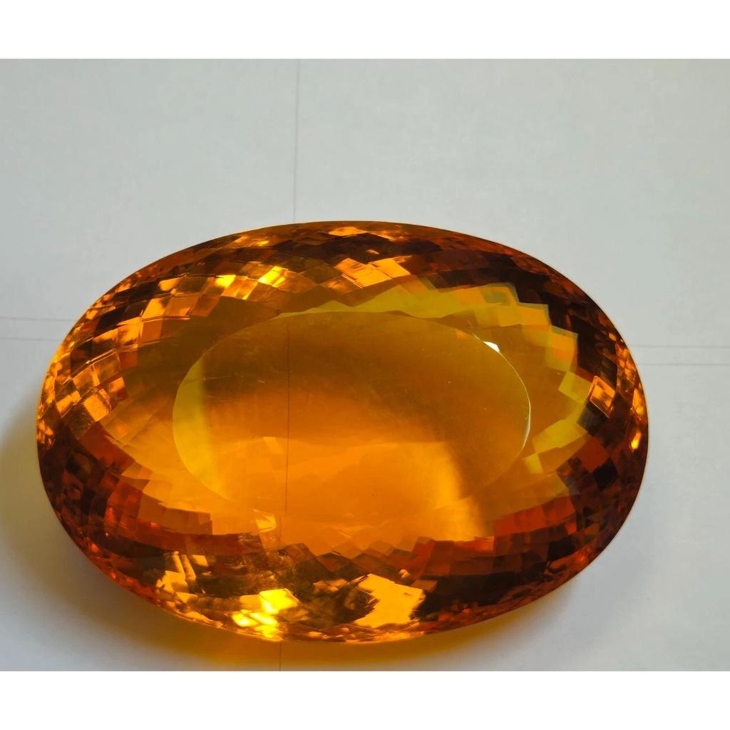 Natural Orange Topaz Oval Cut 899.95 Ct Excellent Certified Loose Gemstone