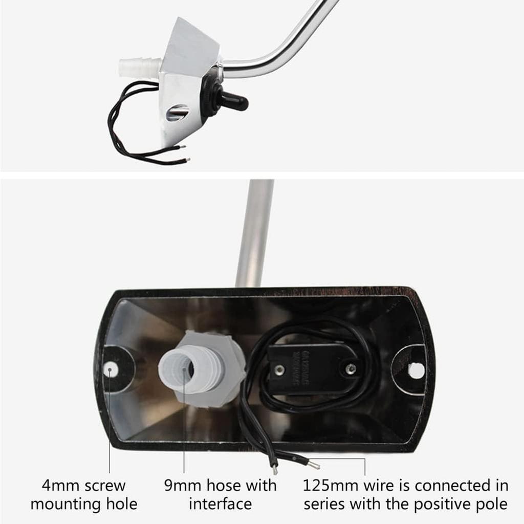 RV Electric Control Cold Water Sink Faucet 3/8" Tubing for Marine Home Caravan Yacht Boat Camping Chrome