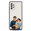 A Family Of Three Phone Case for Samsung Galaxy A55 A35 A15 A14 A13 A25 A54 A51 A71 A72 A73 A32 A52 A41 5G Soft TPU Shell Fundas