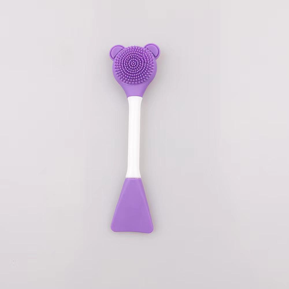Dual-Ended Silicone Facial Mask Brush for DIY and Beauty Salon Use