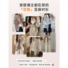 Commuter style Polo lapel sunscreen shirt women's spring summer casual lazy feeling large version meat cover linen top