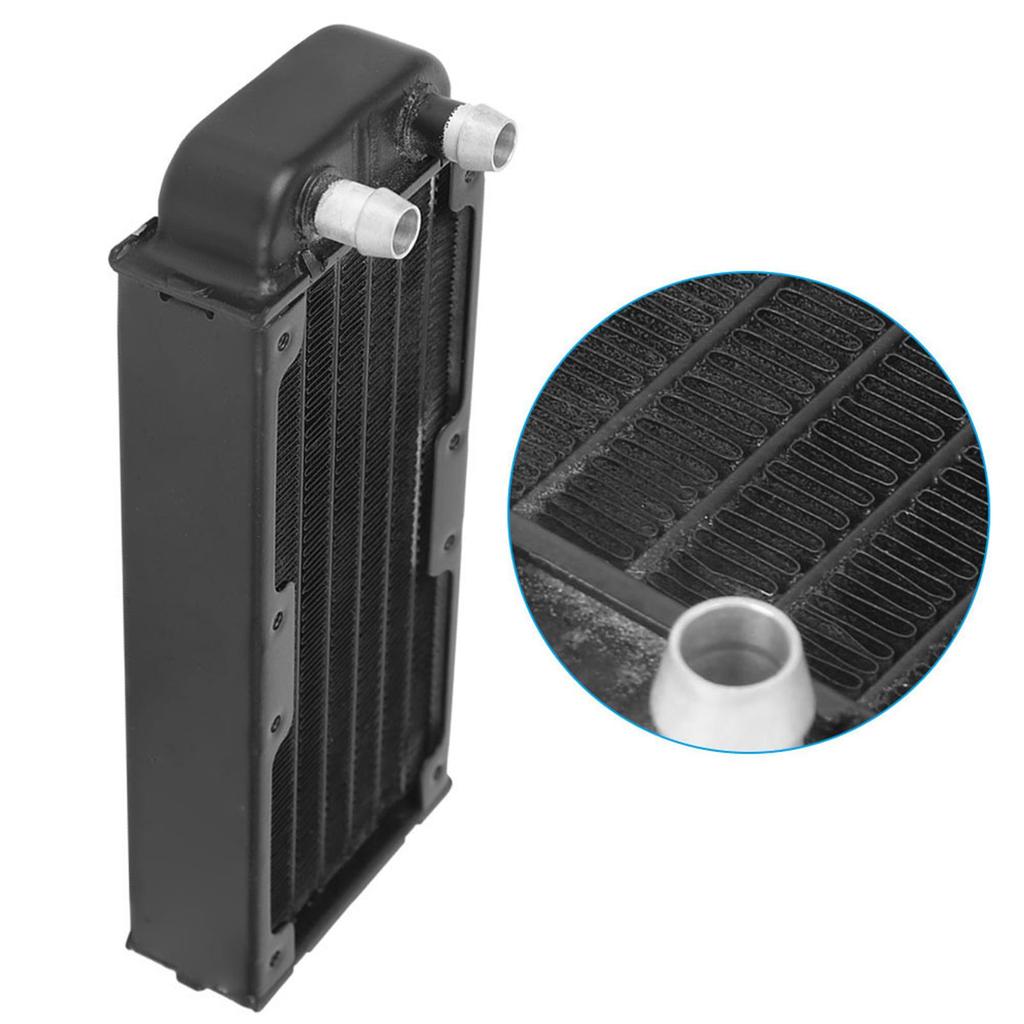 Water Cooling Radiator Computer Accessory Aluminum Black Anti‑Oxidation Paint Surface