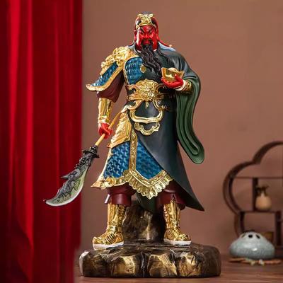 Buddhistische Gottheit Figur für Heimdekoration, Gott des Reichtums, Guan Yu Statue, Dominantes Buddha Ornament, Buddha Anbetung