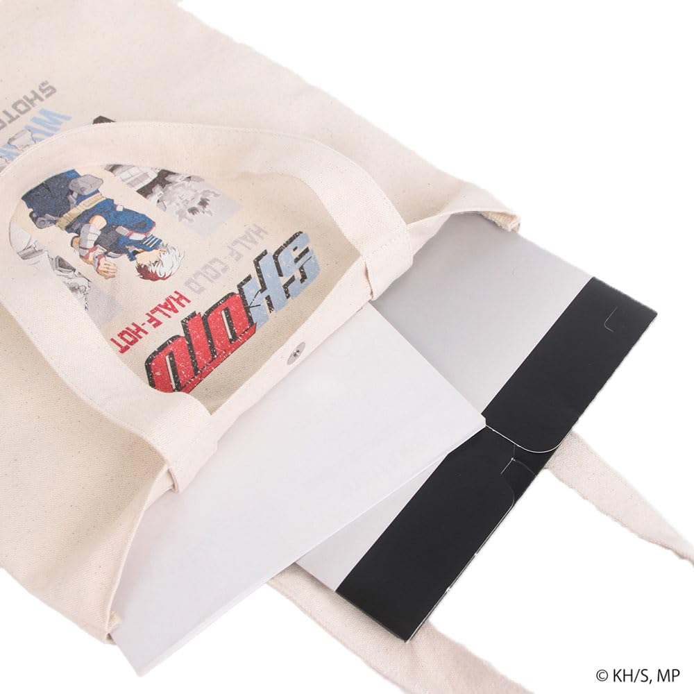 Mist Forza Tote Bag Hero Crack Print Canvas Tote Bag ODHA22 [My Academia] Off-White