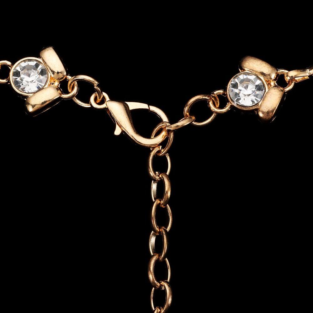 

Хрустальная цепочка-пояс для женщин, подарок со стразами, подарок, свадебный пояс для невесты Single Row - Gold