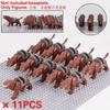 Medieval Military Sets Cavalry Figures War Horse Animals Building Blocks Parts Knight Weapons Accessories Toys for kids gifts