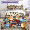 3pcs Duvet Cover Set (1*Duvet Cover + 2*Pillowcase, Without Core), Bluey Print Soft All‑Season Bedding Set, Home Bedroom Decor Gift