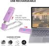 LED Mini USB Rechargeable Foldable Book Light - Portable, Eye-Protection Clip Lamp for Reading