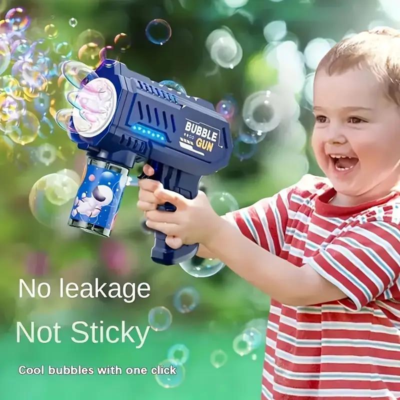 Space Electric Bubble Gun Toy Handheld Toy Bubble Gun Outdoor Toy Without Battery Without Bubble Water