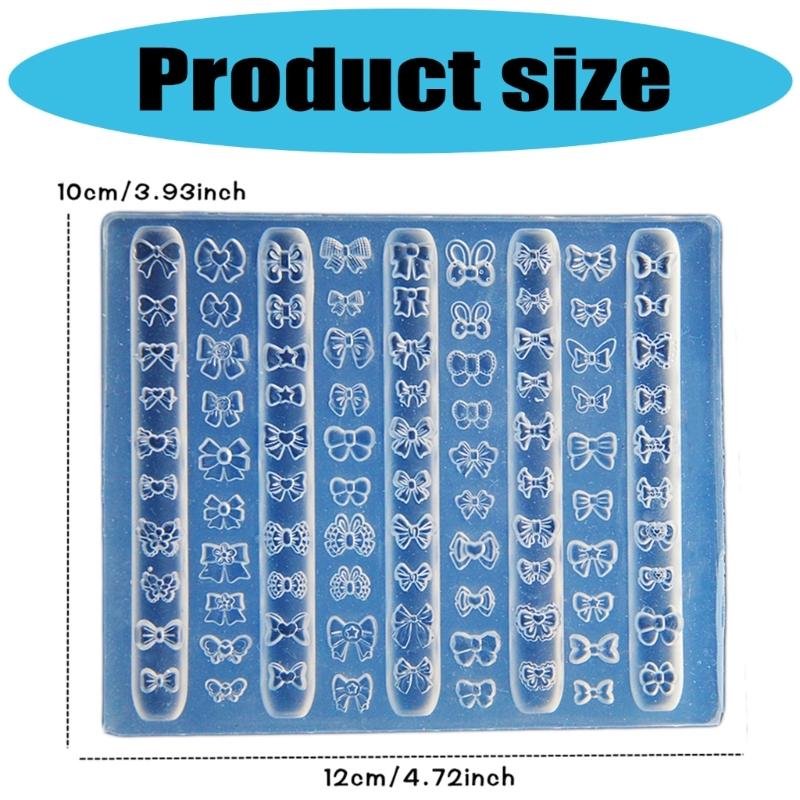 Creative Nail Art Silicone Mould for Easy Pattern and Creation Soft Materials Fit Various Nail Shapes and Length