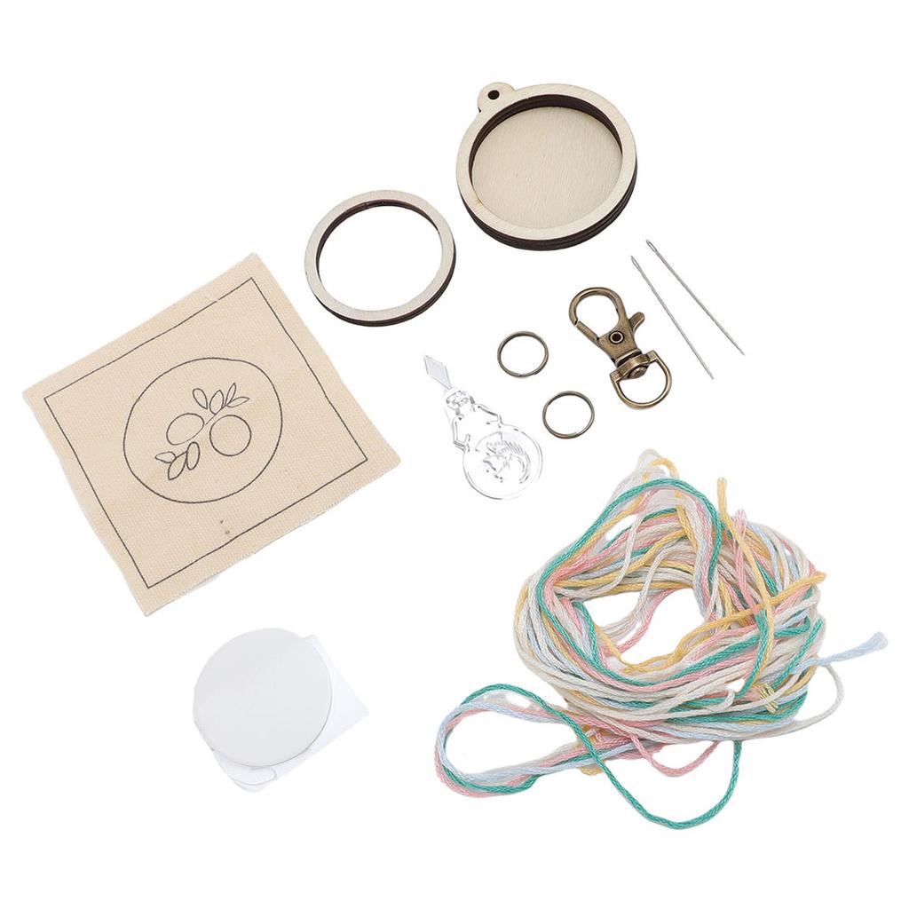 Mini Cerceau à Broder en Bois Porte-clés Petit Anneau Minuscules Fournitures de Bijouterie pour Collier Boucle d'oreille Pendentif Rond