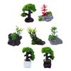 Kisangel Miniature Pine Set of Bonsai Model Resin Railway Moss Miniature Garden DIY Parts Trees, 7, Trees, Terrariums, Dioramas, Models, Landscapes,