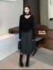 Pear-Shaped A-Line Wool Midi Skirt for Plus Size Women - Slimming, Hip-Covering, Autumn/Winter Fashion