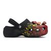 Crocs Classic Platform Clog 811 Bonfire Special Shoe Box Personalised Trend Gift Box Hole Shoes Women's Black, Red and Yellow